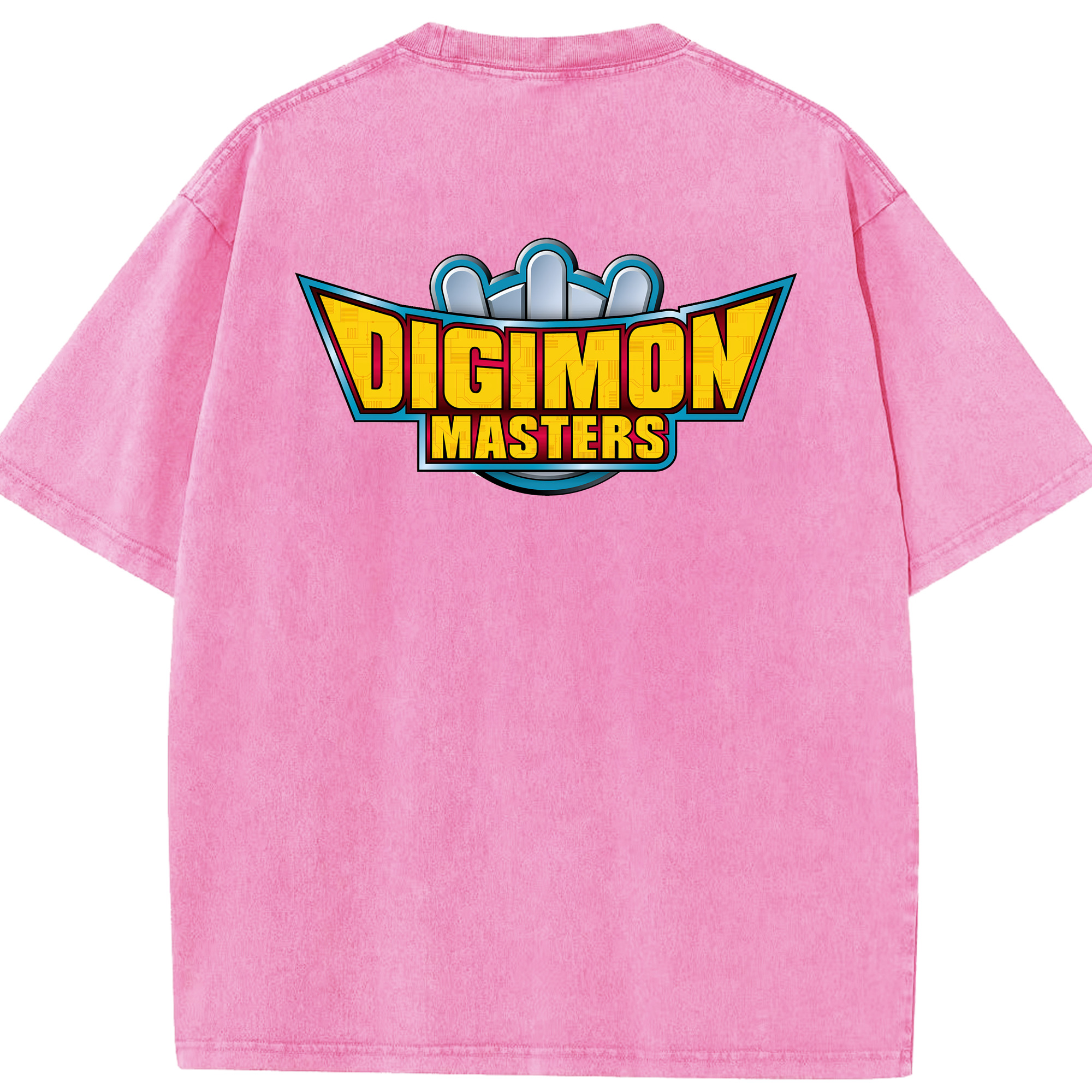 （画像用） Digimon デジタルモンスター/デジモン 綿100% ヴィンテージ風 半袖Tシャツ（背面プリント）